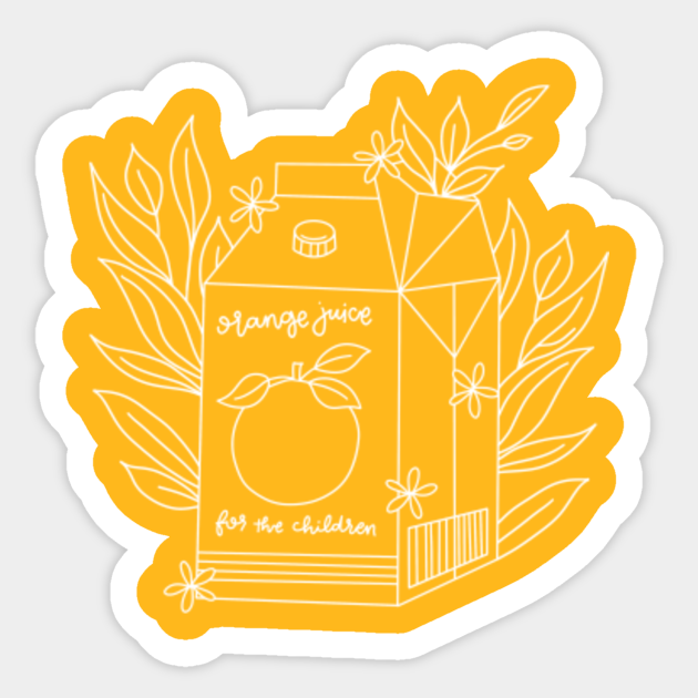 Noah Kahan Orange Juice Design Noah Kahan Sticker TeePublic